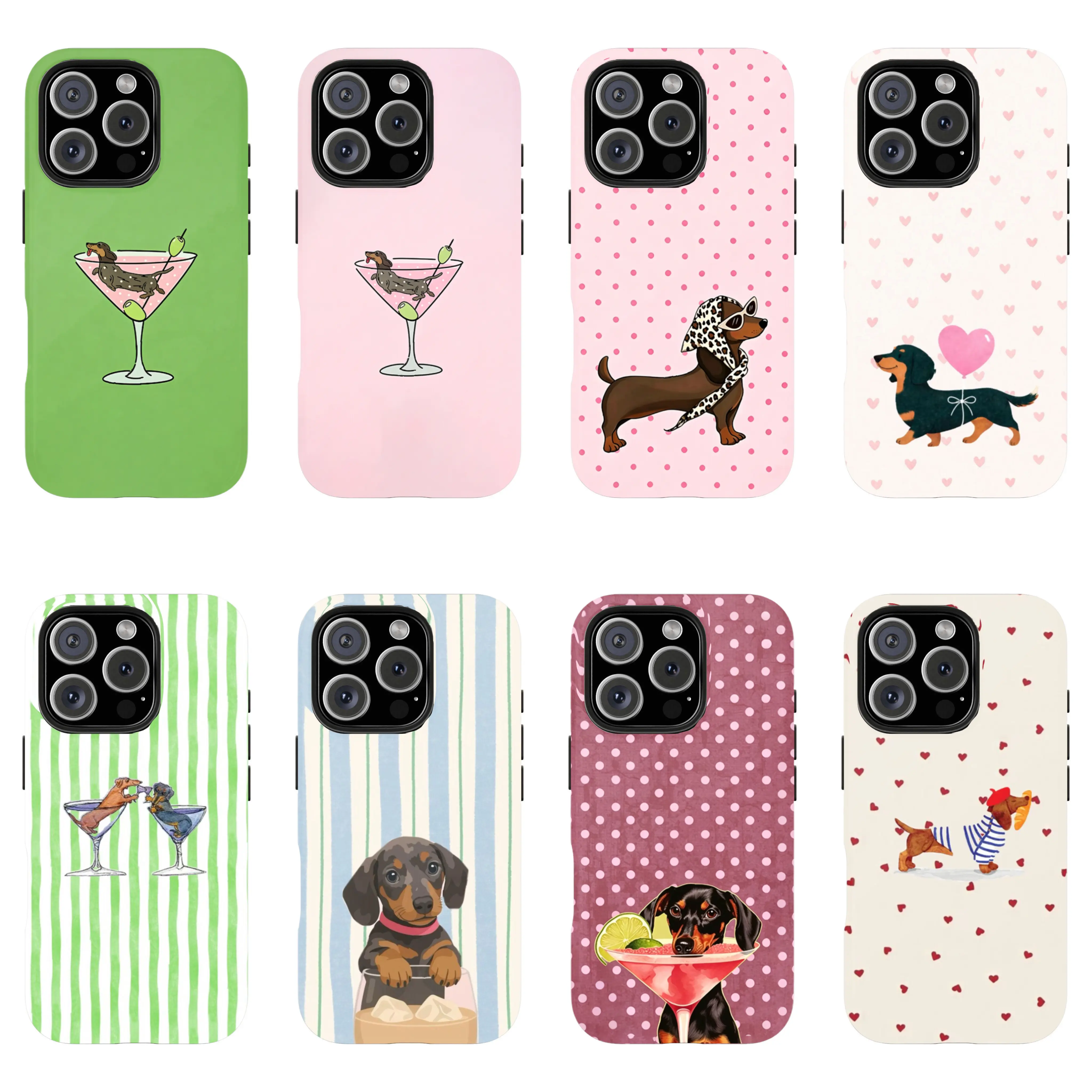 Dachshund Rubber Phone Case - Wireless Smartphone Accessory for Cellphones, Compatible with Samsung and iPhone 17 16 15 14 13 12 11 Pro Max, Aesthetic Durable Animal Design.