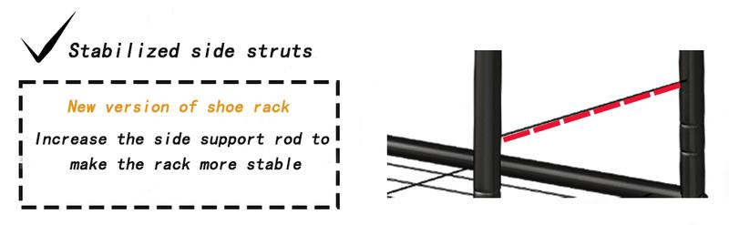 dealsforyoudays Shoe Rack 4 Tier 5 Tier 6 Tier Organizer for Closet Entryway Free Standing Metal Storage Shoe Shelf with MDF Top Board