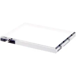 Plymor Clear Acrylic Rectangular Beveled Display Base