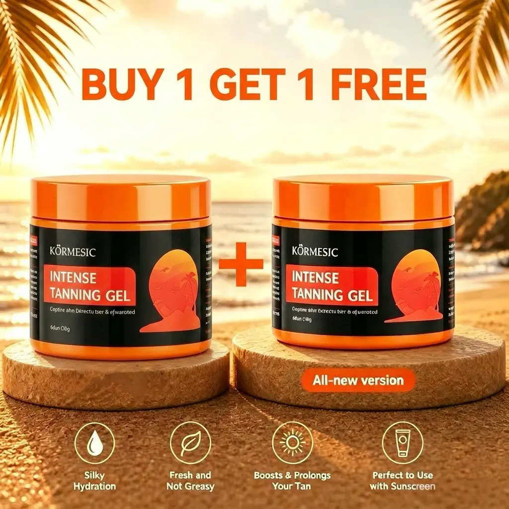 Outdoor Fast Tan Accelerator Gel - Lightweight, Moisturizing Body Self-Tanner, Water Resistant, Smooth Finish, Even Tanning for All Skin Tones, Apply Daily