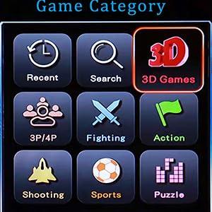 【 28000 Games in 1 】Box 50S Arcade Game Console Retro Game Machine for PC & Projector & TV, 2-4 Players, 1280X720, 3D Games, Search/Hide/Save/Load/Pause Games, Favorite List Smooth Towels