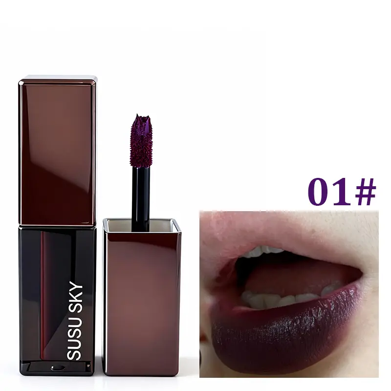 7-Piece Gothic Liquid Lipstick & Gloss Set, Winter Limited Edition, Transfer-Proof Long-Lasting Alcohol-Free Ammonia-Free Velvet Matte Formula, 24-Hour Wear for All Skin Types, Gothic Makeup Products, Vampy Aesthetic Stage Use, Matte Lip Glaze, Transfer P