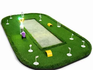 TK Mini Golf Olympic Fun Package, built with interlocking pieces  to create your own indoor outdoor private golf course, with LED Enhancements & Obstacles for Parties Schools & Events