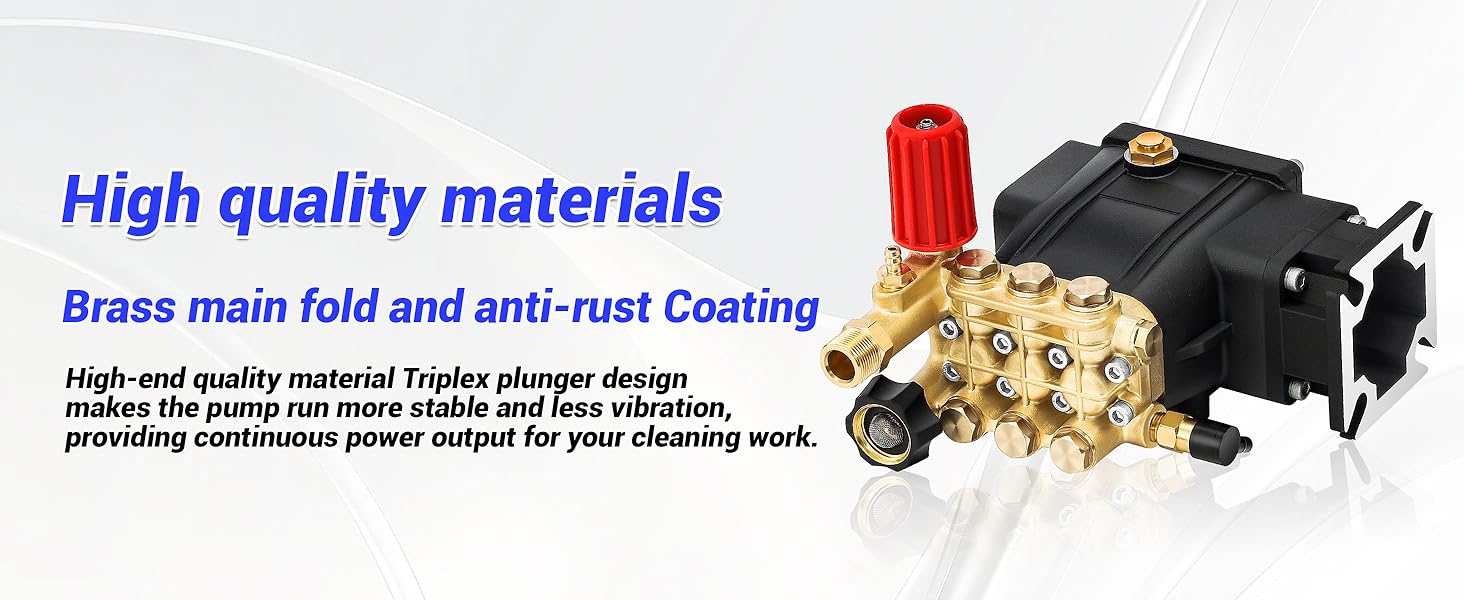 Tool Daily Horizontal Triplex Pressure Washer Pump Replacement for Simpson 90036 MSH3125 Honda GC190 GX200 GX160