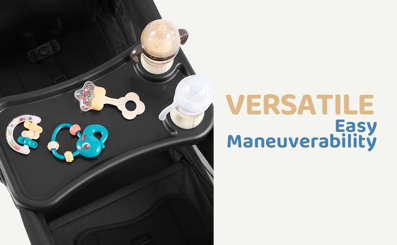 HARPPA All-Terrain Wagon Stroller for 2 with Canopy, Foldable 2-Seat Strollers for Babies, 4 Seats Wagon for Outdoor & Beach, Adjustable Push & Pull Handle, Footwell & Large Storage HARPPA All-Terrain Wagon Stroller for 2 with Canopy, Foldable 2-Seat Strollers for Babies, 4 Seats Wagon for Outdoor & Beach, Adjustable Push & Pull Handle, Footwell & Large Storage