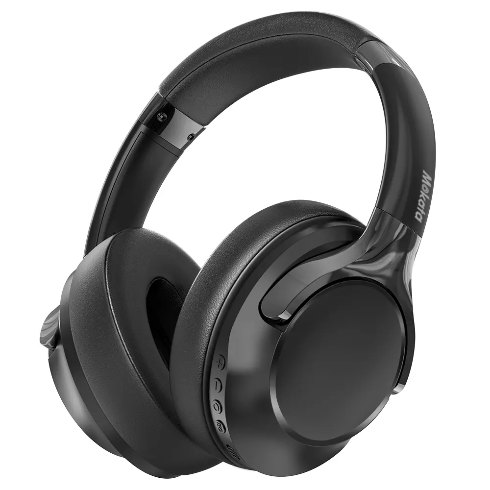 MOKATA Over-Ear Bluetooth Headset - Handy Foldable Lightweight Audio Device with Microphone, 68H Playback, 3H Play, 6 EQ Modes, High-Fidelity Stereo, Deep Bass, Fast Charging, 90° Swivel Fit, Suitable for Travel, Office