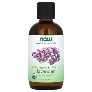 NOW Foods Organic Essential Oils,  Lavender, 4 fl oz (118 ml)