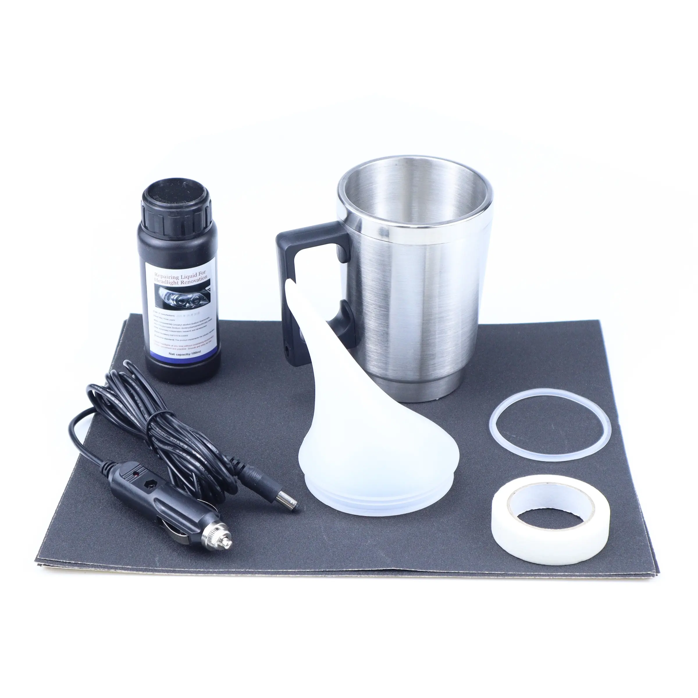 Car Headlight Restoration Kit, 100/200/500ML Oxidation Remover, Brightening Care Set, Plastic Material, Ideal for Car Light Maintenance