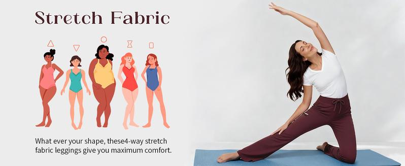 Women's Yoga Scrub Pants Flared Mid Rise Cargo Work Pants with 5 Pocket for Work,4-Way Stretch Fabric