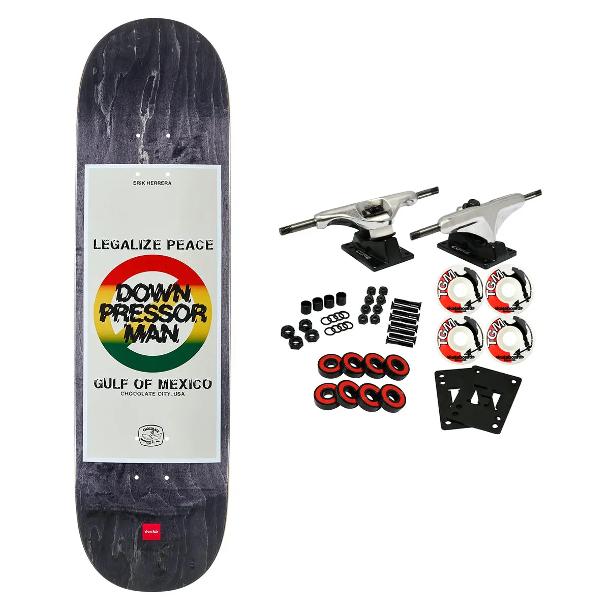 Chocolate Skateboard Complete Herrera Know Your Rights 8.375" x 32"