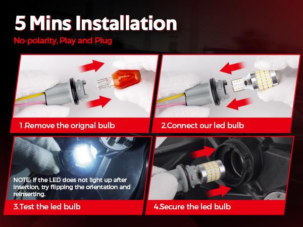 Torchbeam 912 LED Bulb Reverse Light 1800 Lumens Xenon White 6000K 300% Brighter 54pcs High Power SMD Chips 30000h Life Extension for Ford F150 Torchbeam 912 LED Bulb Reverse Light 1800 Lumens Xenon White 6000K 300% Brighter 54pcs High Power SMD Chips 30000h Life Extension for Ford F150