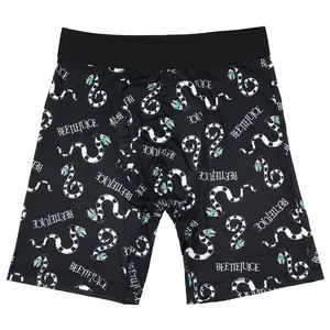 Beetlejuice Men's Sandworm All Over Print Boxer Briefs Long Leg Underwear