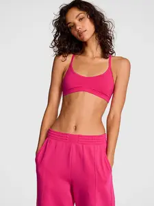 PINK All-Day Cotton™ Low-Scoop Racerback Bra