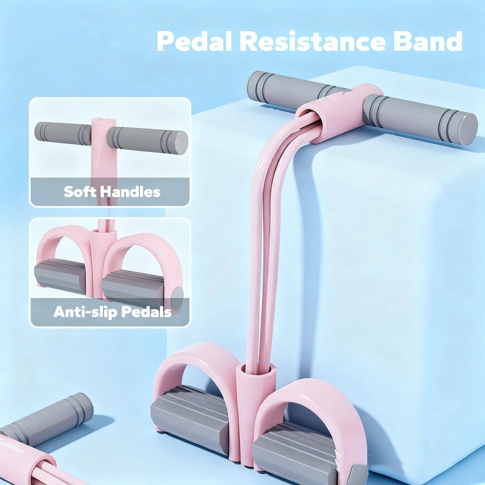 Multifunction Pedal Resistance Band, Elastic Pull Rope Fitness, Full-Body Workout at Home Gym, Exercise Sit-up, Yoga, Abdominal Training 2