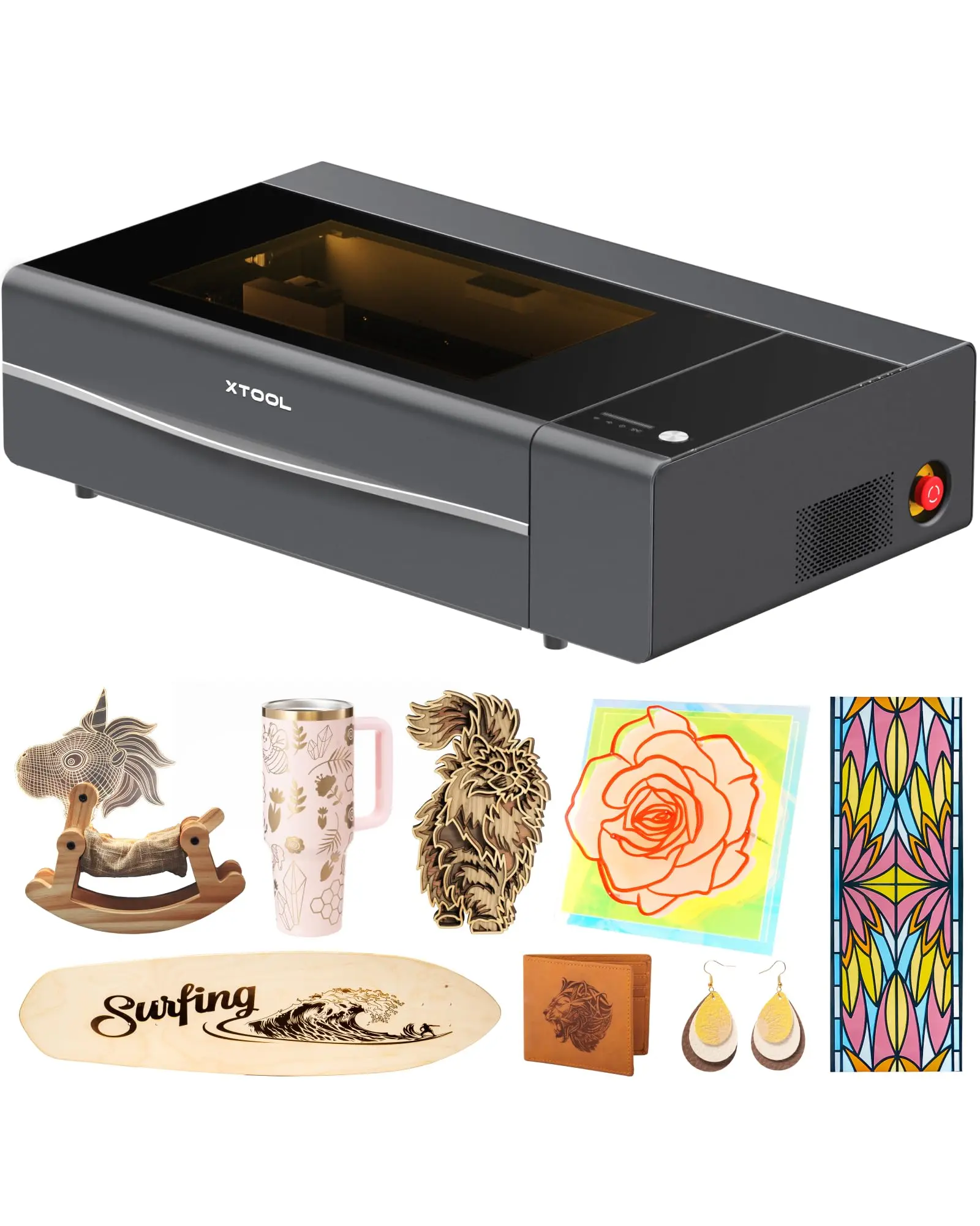 xTool P2S 55W Desktop CO2 Laser Cutter, Tools and Gadgets Specialty Power Tool for Precision Cutting Projects