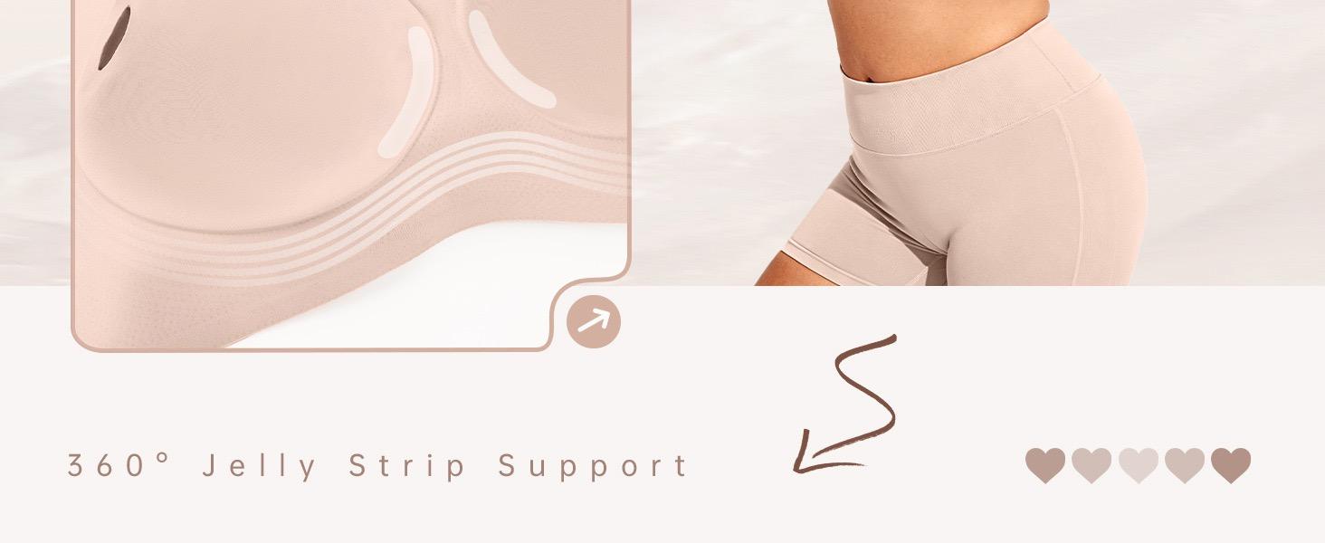 Women Jelly Bras Wirefree Full Coverage No Underwire Everyday Bras Comfortable Wireless Padded Tshirt Bra