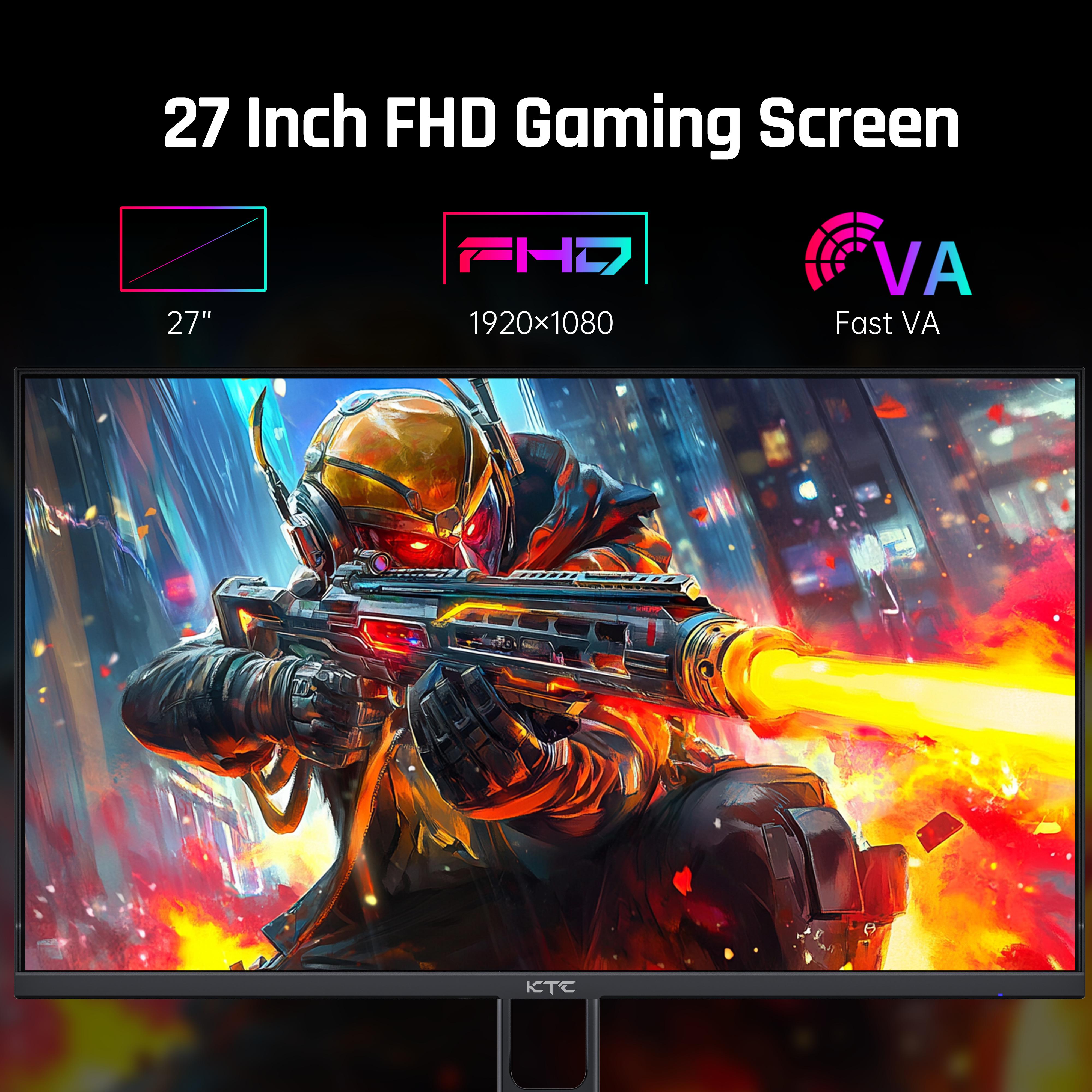 KTC 27" FHD 280Hz Gaming Monitor, FHD 1920*1080P 240Hz PC Computer Monitor, 1* DP 1.4@280Hz, 2* HDMI 2.0@240Hz, 3-year warranty