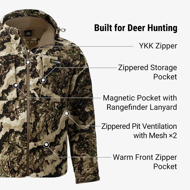 Tidewe TimberGhost Super Silent Windproof Whitetail Hunting Jacket Early/Mid Season #BlackFridayDeal