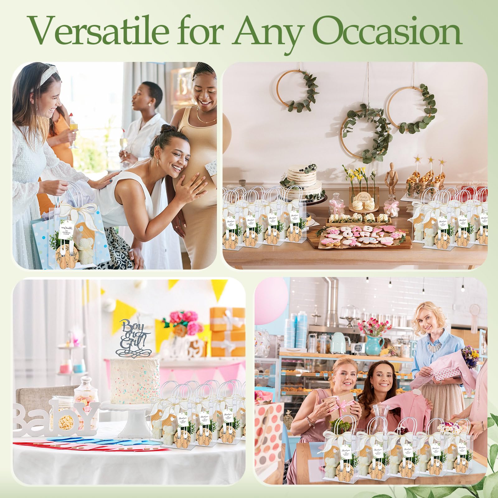 6 Pcs Valentine Mini Cheese Board Baby Shower Prizes Set Cutting Board with Bamboo Spoon Plaid Towel Artificial Eucalyptus Stems Tag Bag Thank You Gift Box for Couple Teacher Guest,Wedding Party Bridal Shower Favors Supplied,Anniversary Birthday Gift