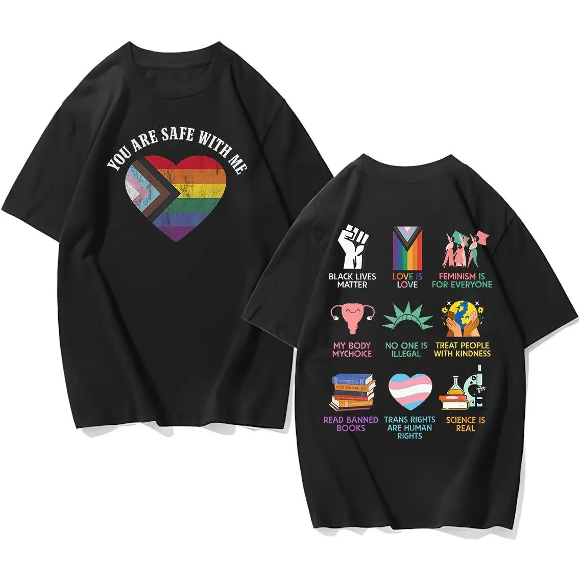 Equality Shirt, Human Rights shirt, Equal Rights, You're Safe With Me T-Shirt /Sweatshirt/Hoodie