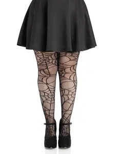Plus Spiderweb Net Tights
