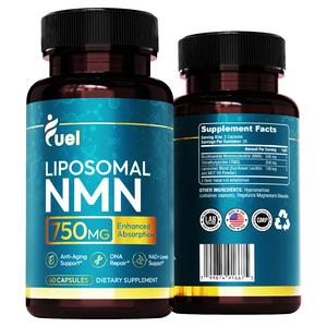 Fuel Liposomal NMN 750mg – Enhanced Absorption NAD+ Booster for Energy, Focus & Healthy Aging – 60 Capsules