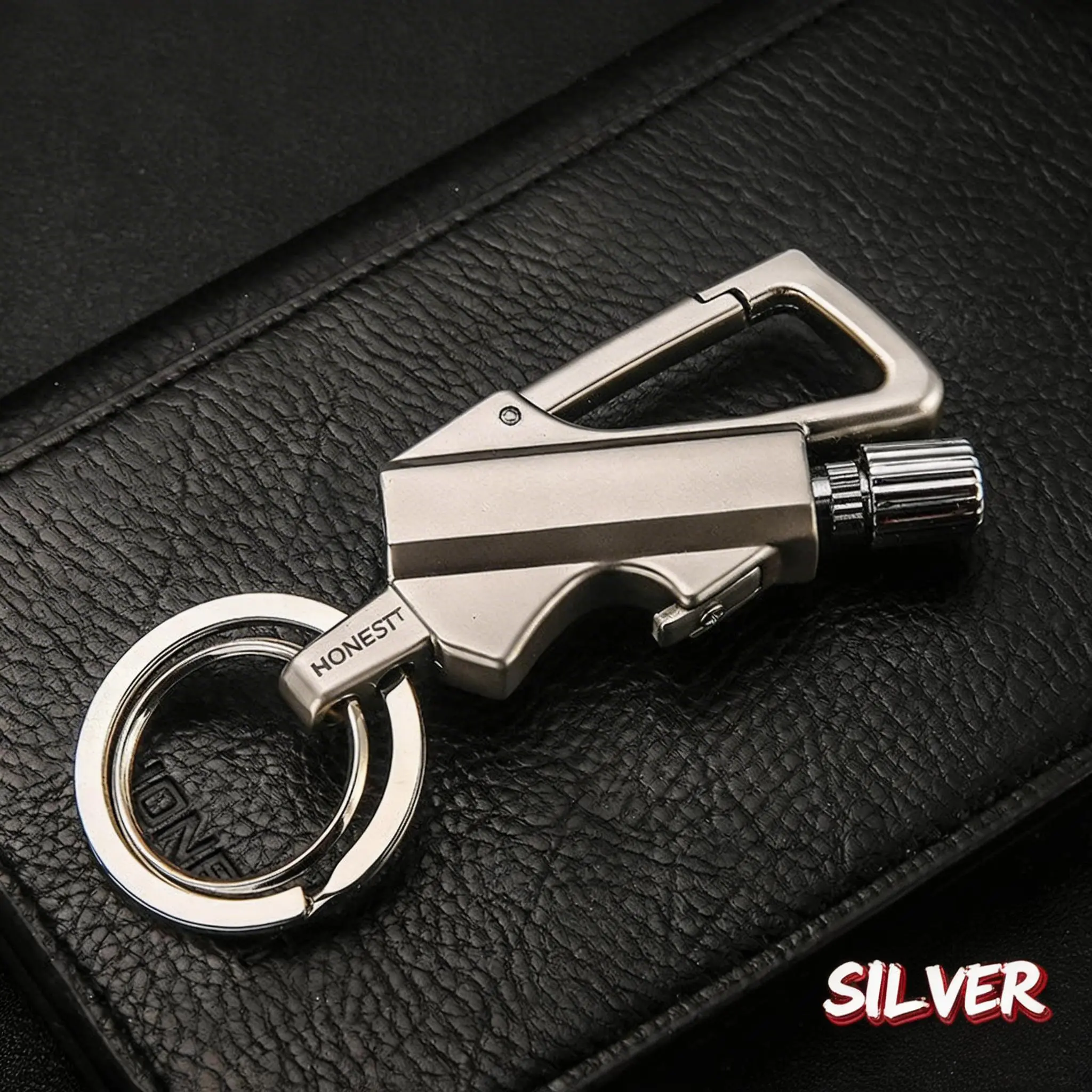 Permanent Match Infinity Lighter - Reusable Waterproof Flint Fire Starter with Keychain, Bottle Opener, Windproof Metal Kerosene Lighter for Outdoor Camping, Survival, Hiking Survival (Does Not Include Lighter Fluid), All Seasons