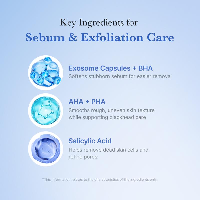 [medicube Official] Zero Pore Clear Blue Capsule Facial Cleanser for Skin Texture, Blackhead & Pore Care | AHA, BHA & PHA for Double Cleansing, Daily Gentle Face Wash, Korean Skincare | 120g / 4.23 oz