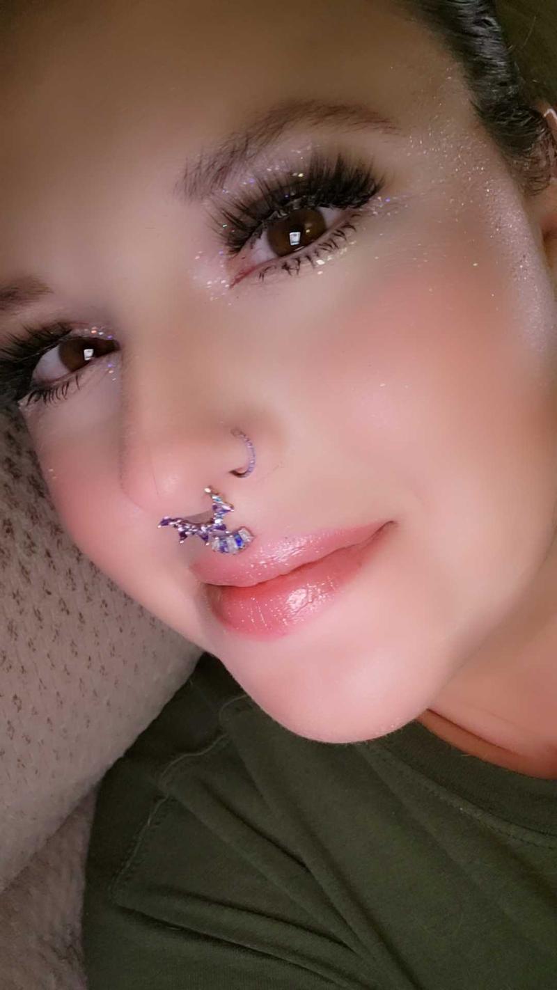 OUFER 20G Micro Gem CZ Hinged Nose Nostril Piercing Hoop Ring 316L Stainless Steel Body Jewelry Black Purple Pink Green Blue Inner Diameter 5mm-12mm Artificial Zircon