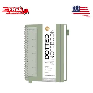 Dotted Journal - Dot Grid Spiral Notebook 8.5" x 11", A4 Large Dotted Notebook