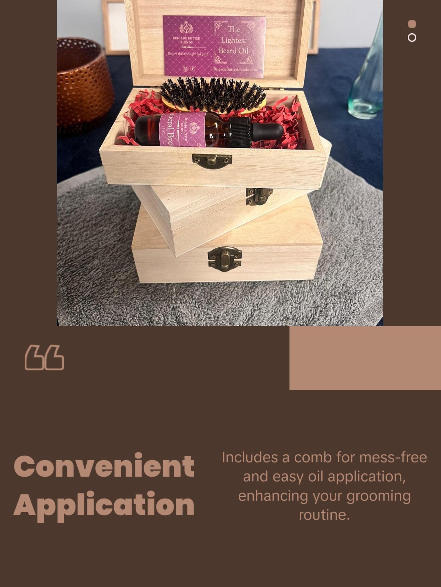 Beard Growth Oil with Comb Gift Set