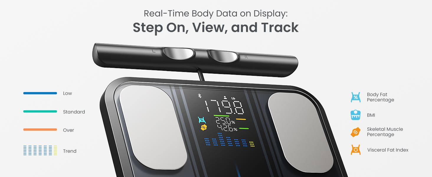 RENPHO 8 Electrode Smart Scale, Bluetooth Full Body Scan Segmental Body Analyzer with BIA Technology, Spring Glow Up Gym Gifts Measures Weight, BMI, Body Fat, Muscle Mass, Syncs to Free App, High Precision, 400lbs, MorphoScan Base RENPHO 8 Electrode Smart Scale, Bluetooth Full Body Scan Segmental Body Analyzer with BIA Technology, Spring Glow Up Gym Gifts Measures Weight, BMI, Body Fat, Muscle Mass, Syncs to Free App, High Precision, 400lbs, MorphoScan Base