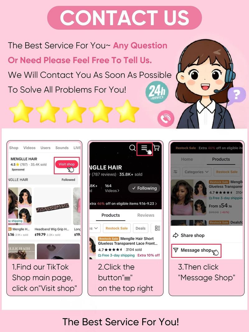 [Free Upgraded 7x6 Lace] MENGLLE 4C Baby Hair Kinky Curly 7x6 Pre Cut Lace Front Wig Wear and Go Glueless 200%/250% Density Human Hair Wigs Beginner Friendly#springfresh#GiftedInLove