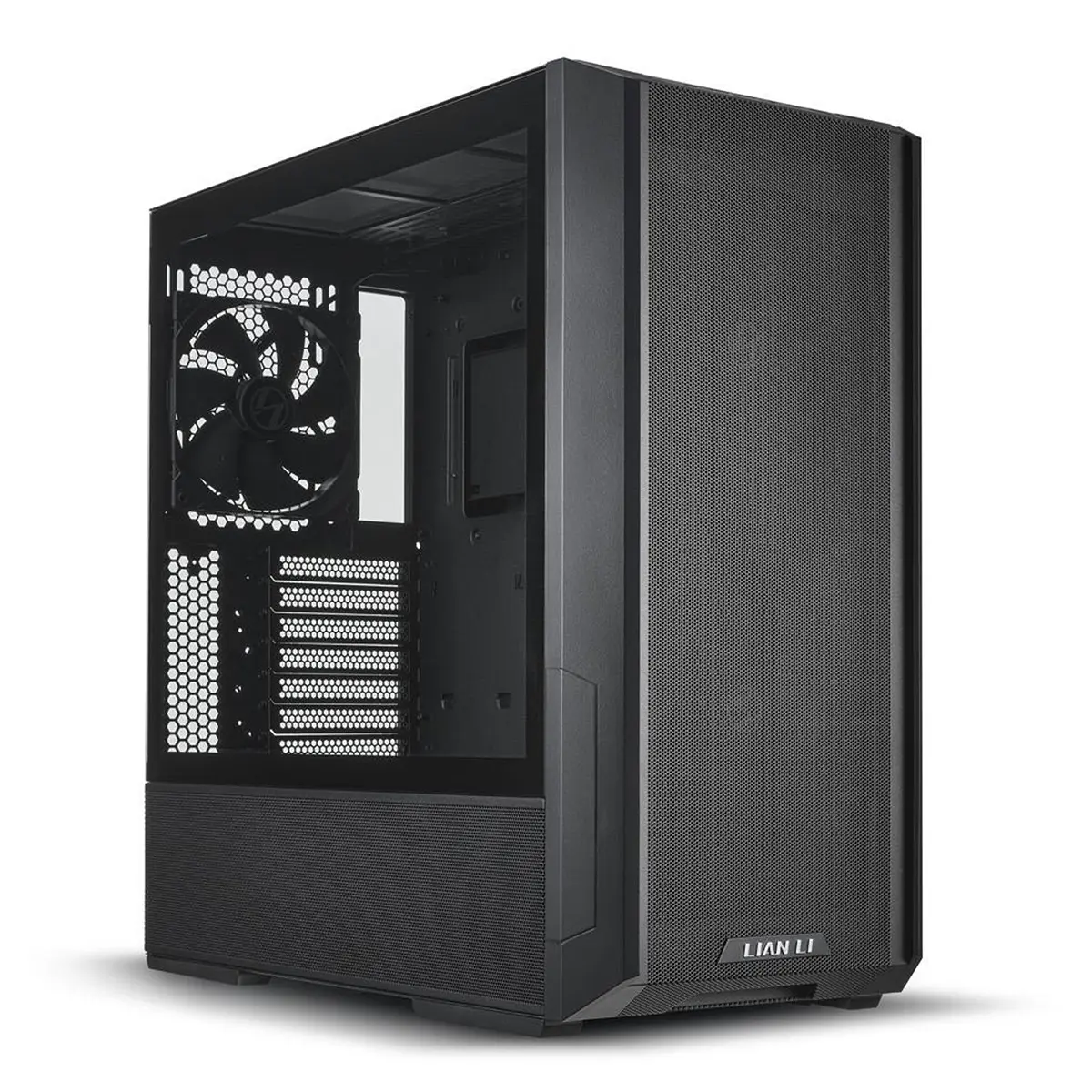 Lian-Li LANCOOL 216X Mid-Tower PC Case for PC Builders, 4.0mm TG Panel, 2x160 PWM Fans, Black, High-Efficiency Cooling System