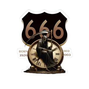 Sticker - Defunct Highway 666 Grim Reaper