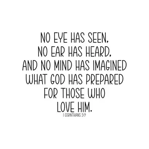 Precut Bible Quilt Squares - 1 Corinthians 2:9