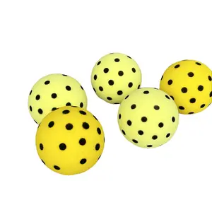 Silent pickleball, for quiet play, outstanding black dot decoration, more elastic and quieter than the ordinary silent balls.