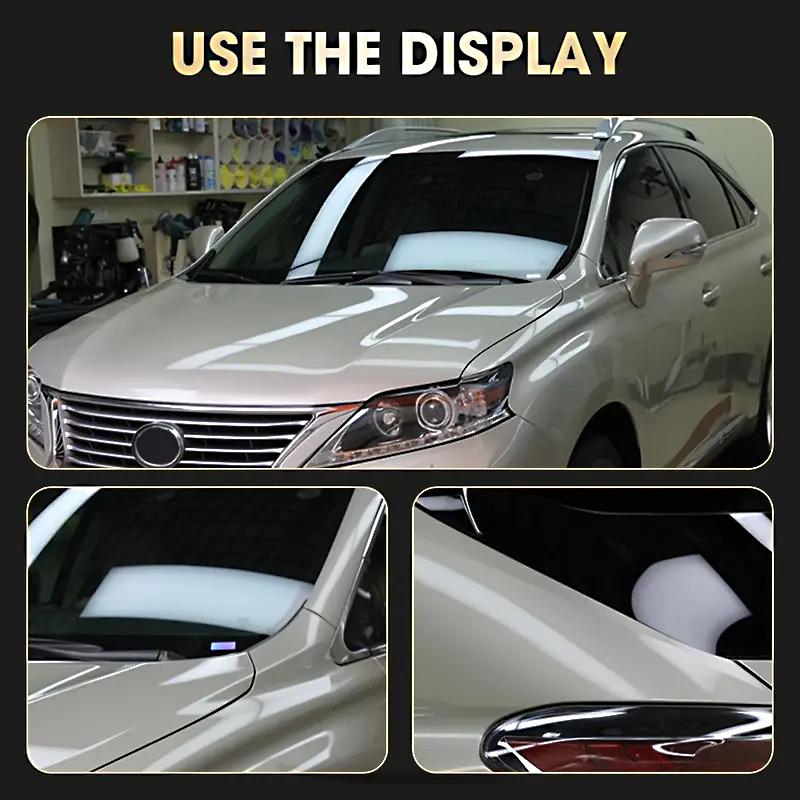 SOPAMI Super Hydrophobic Nano Ceramic Coating Kit, Car Liquid Ceramic Coating Kit, Hydrophobic Glass Coating Polish, Car Care, Anti-aging, Polishing, High Gloss, Long Time Maintenance, With Sponge And Rag