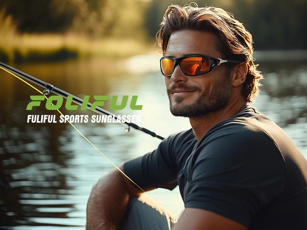 3 Pack Polarized Sports Sunglasses for Men, Sunglasses Wrap Around UV400 Protection for Cycling Fishing Driving