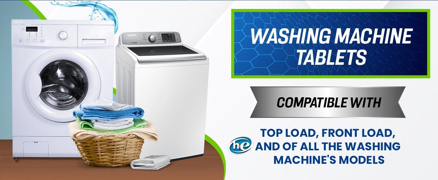 True Fresh Washing Machine Cleaner Tablets, 15 Solid Deep Cleaning Tablets, Cleans All Washers Machines Including HE Front Loader Top Loader True Fresh Washing Machine Cleaner Tablets, 15 Solid Deep Cleaning Tablets, Cleans All Washers Machines Including HE Front Loader Top Loader