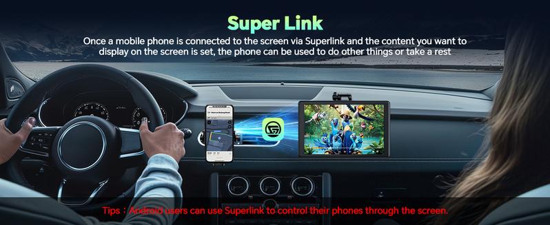 【Valentines】LAMTTO 8-Inch CarPlay Screen for Vehicles — Suction Cup Mount and Magnetic Holder Install on the Air Vent Without Blocking the Driving View. Portrait Mode for Shorts Viewing and Landscape Mode for Movie Playback