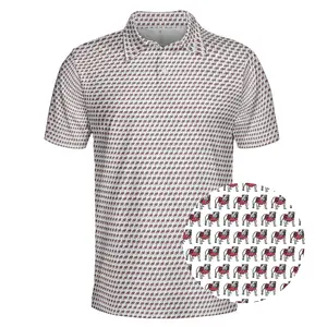 Men’s Polo Shirt – Classic Golf Style with Standing Bulldog Logo, Perfect for Game Days and Tailgates