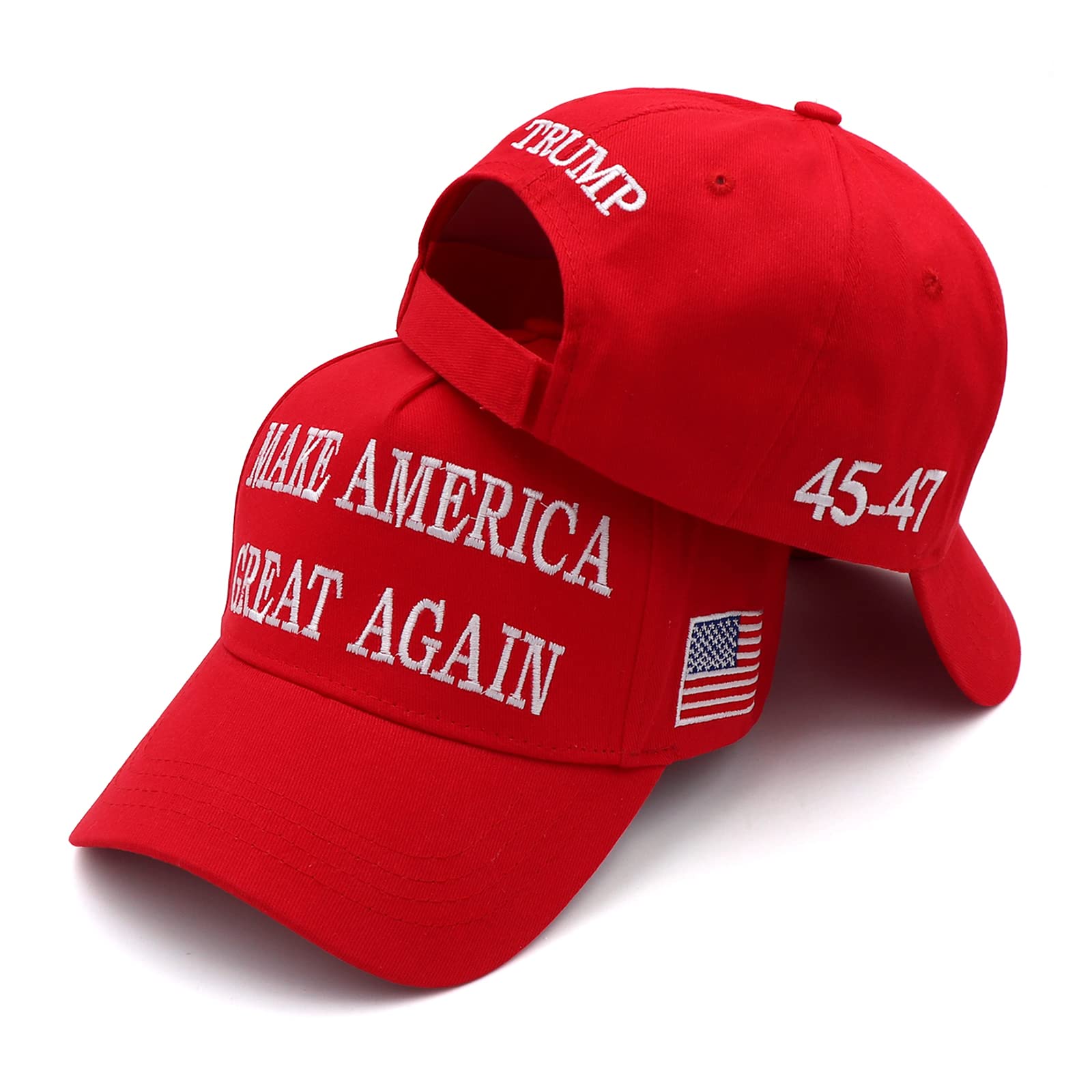Trump 2024 45-47 MAGA Hat Make America Great Again Donald Trump Slogan with USA Flag Baseball Cap Trump Hat Elon Musk Never Surrender dark maga