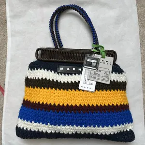 Pre-owned MARNI Knit Top Handle Bag Market Multicolored 31449110
