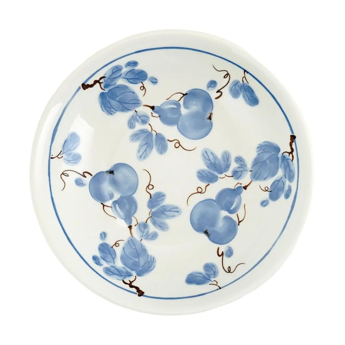 Golden Lion 8-Inch Japanese Style Round Plate - Auspicious Fortune Ceramic Dish for Dining & Serving