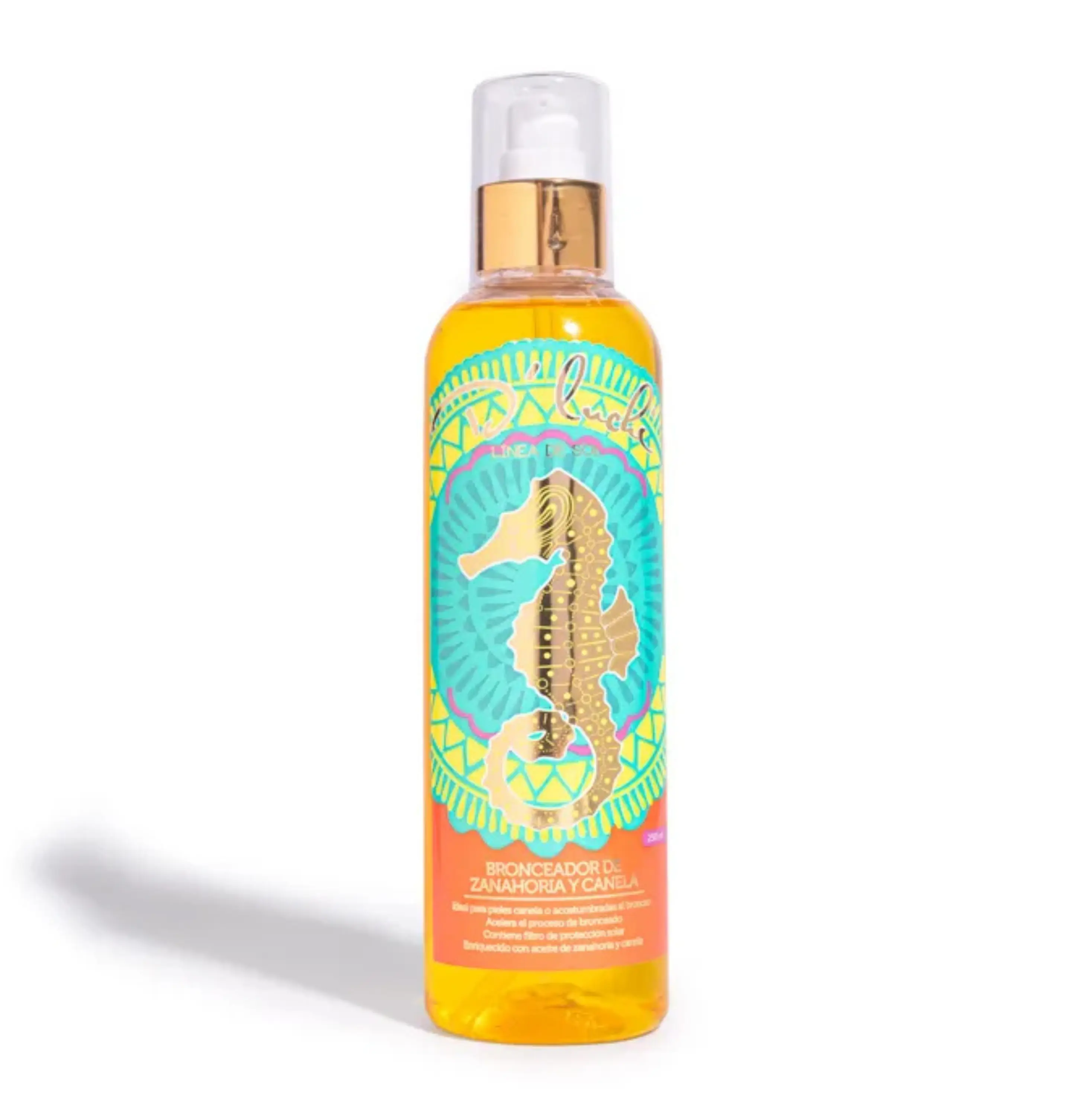 D'Luchi Carrot Tanning Oil with Cinnamon, Vitamin E & Collagen, High Natural Beta-Carotene Tanning Accelerator SPF 4 Suntan Oil, 8.45 Oz