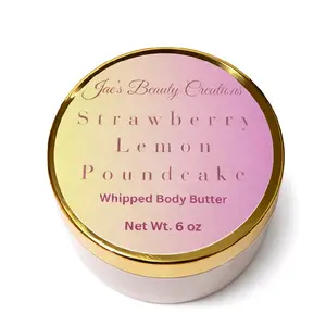 Jae's Beauty Creations Strawberry Lemon Poundcake Whipped Body Butter 6oz moisturizing