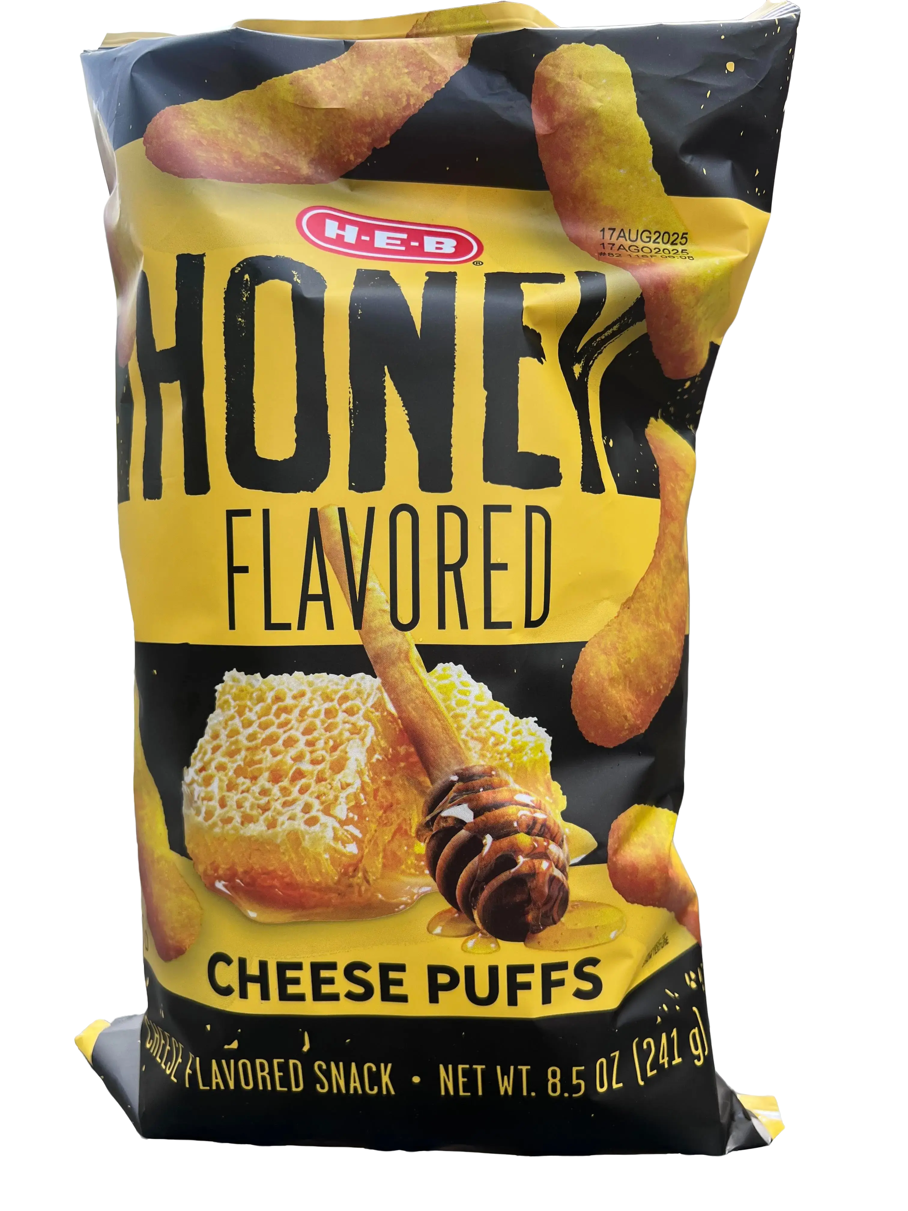 H-E-B Honey Flavored Cheeto Puffs Cheese Snack 8.5 oz Bag by HEB Brand - Sweet & Crunchy Snack Option