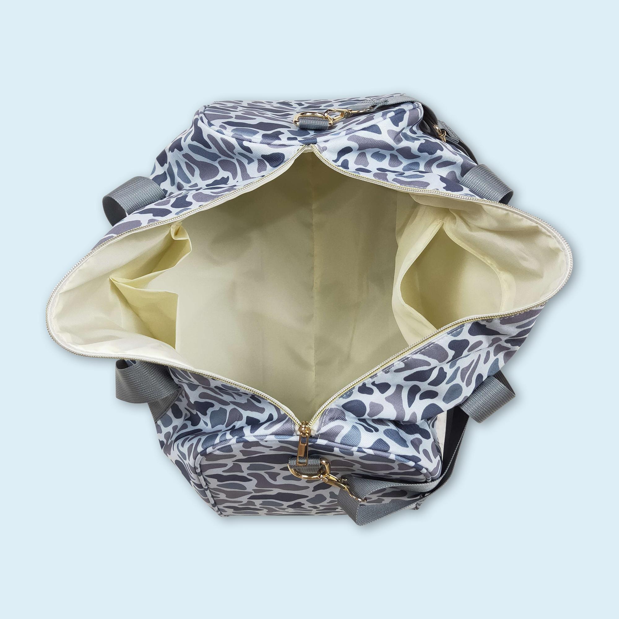 Camouflage print sports duffel bag adult travel bags