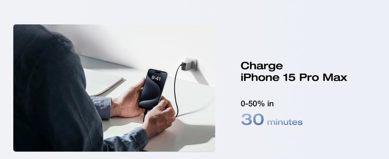 EF ECOFLOW USB C Charger, Rapid 65W GaN Type C Charging Block with Foldable Plug, Fast Wall Charger Compatible with iPhone 15/14/13, Galaxy, Pixel 4, iPad, AirPods, Apple Watch (USBC Cable Included)